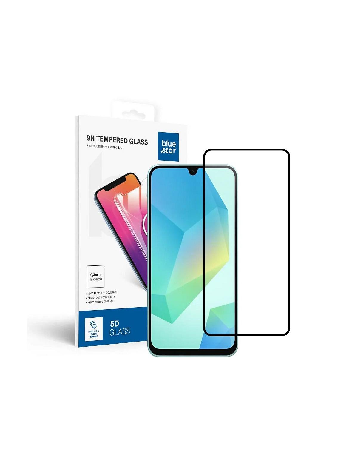 Szkło hartowane do Samsung Galaxy A17 4G / A17 5G / A16 4G / A16 5G / M16 5G (full glue / case friendly) Blue Star 5D czarne