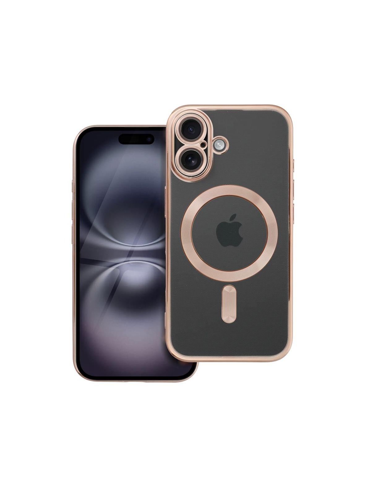 Futerał ELECTRO MAG COVER kompatybilny z MagSafe do IPHONE 16 brązowy