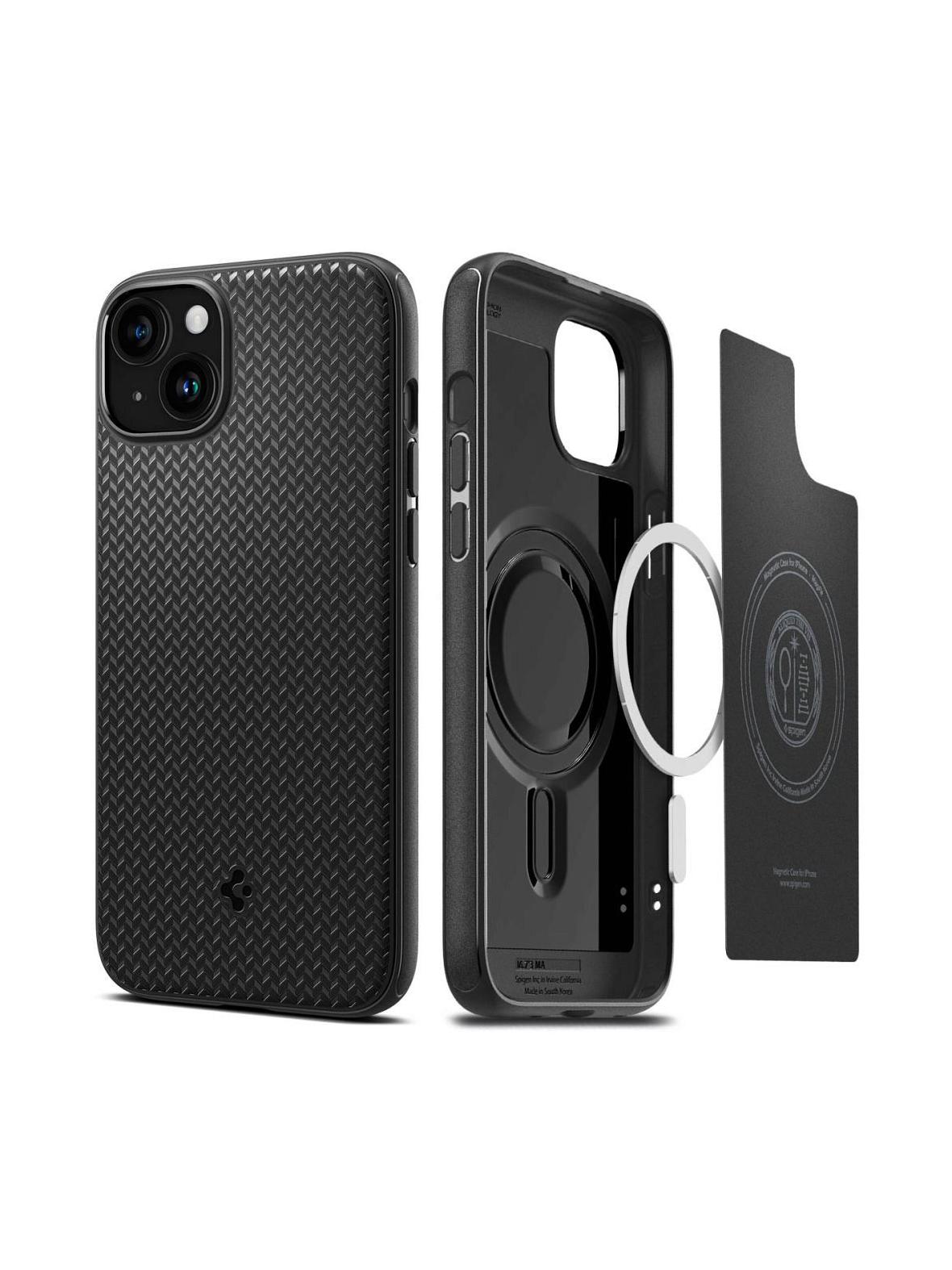 SPIGEN futerał MAG ARMOR kompatybilny z MagSafe do IPHONE 15 Plus matte black