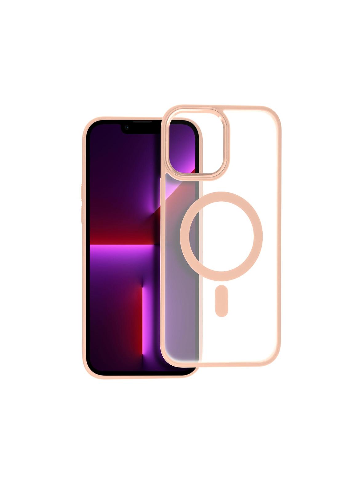 Futerał MATTE MAG COVER kompatybilny z MagSafe do IPHONE 13 Pro różowy