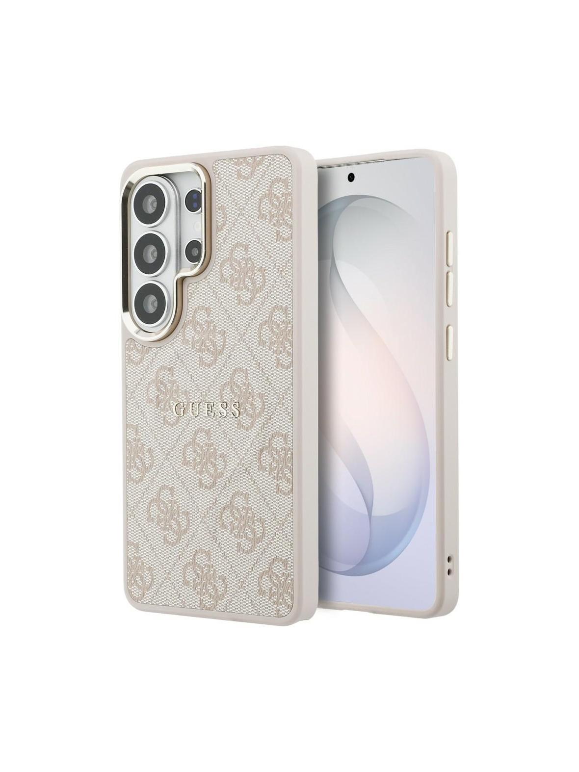 GUESS futerał do SAMSUNG S26 Ultra GUHMS26LP4MSEGCP (4G Embossed Ring MagSafe) różowy