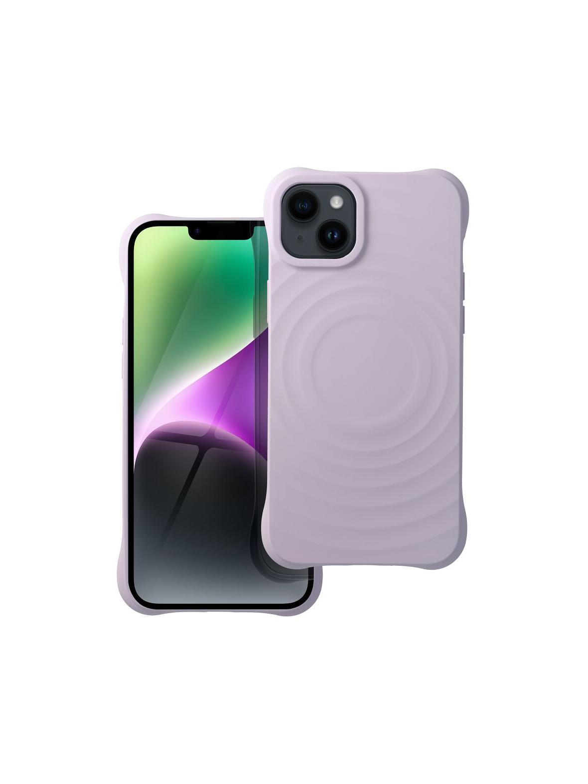 Silicone Zephyr Mag Cover kompatybilny z MagSafe do IPHONE 14 PLUS liliowy