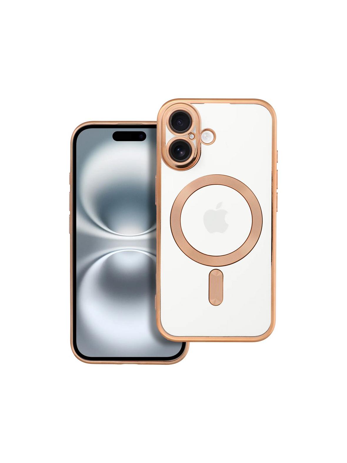 Futerał ELECTRO MAG COVER kompatybilny z MagSafe do IPHONE 16 złoty