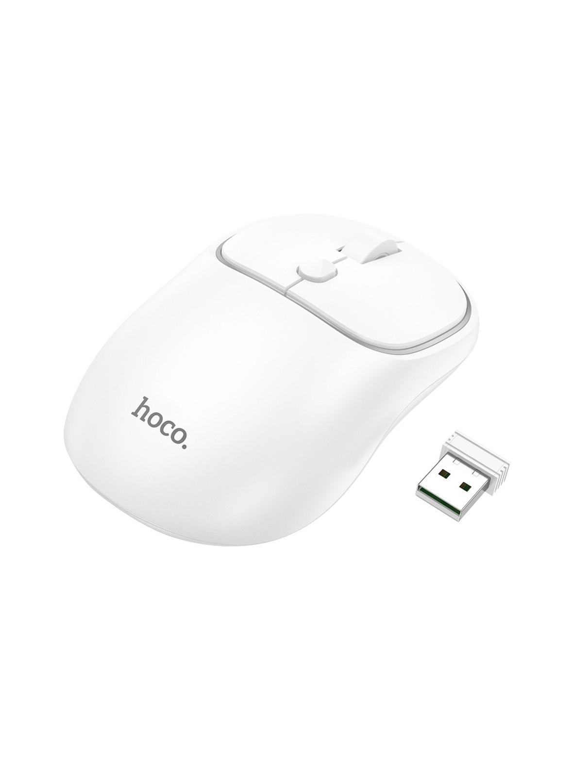Myszka bezprzewodowa Hoco 2,4G 1600 dpi GM25 biała