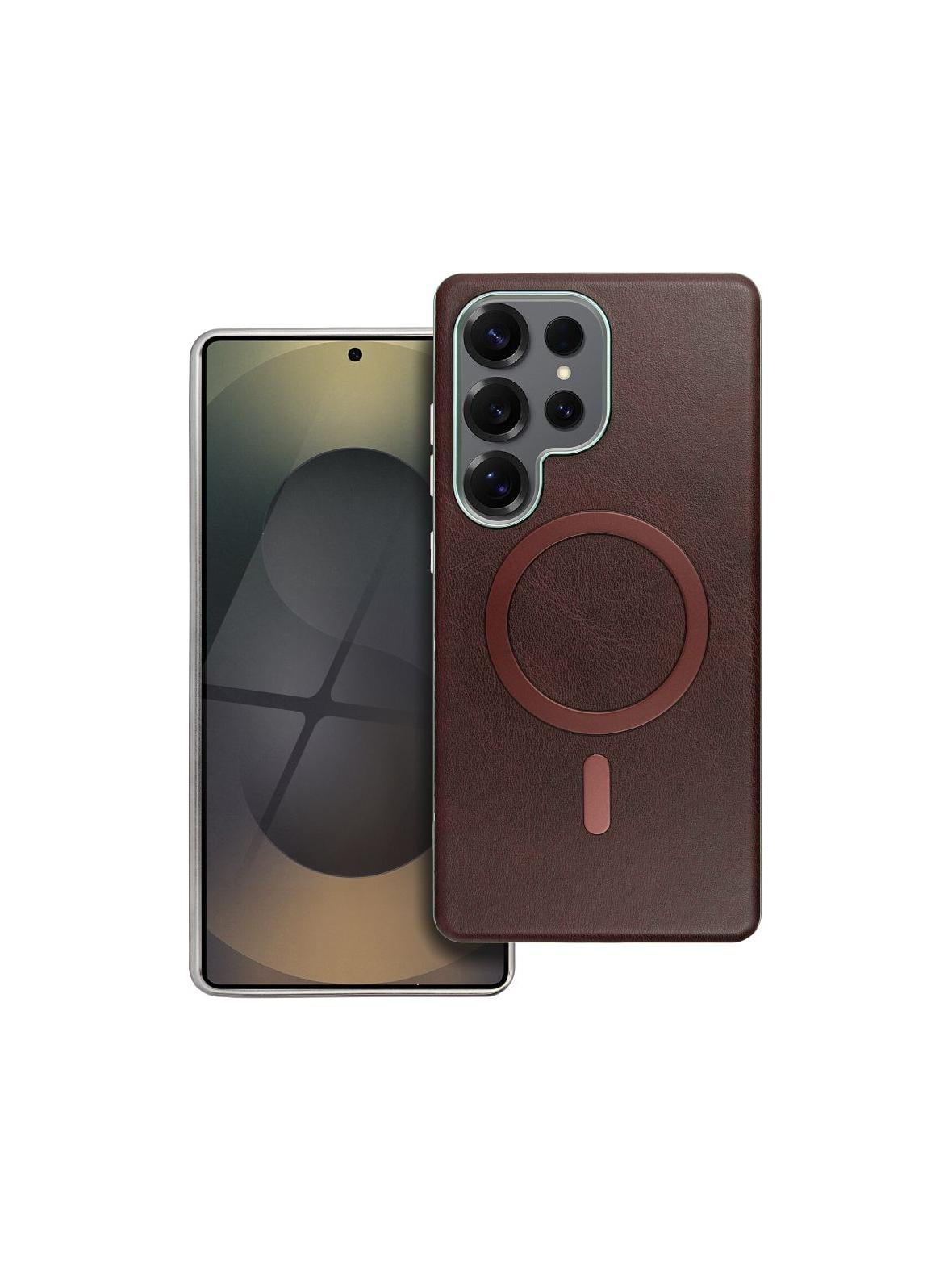 Futerał GENTLEMAN MAG COVER kompatybilny z MagSafe do SAMSUNG A36 brązowy