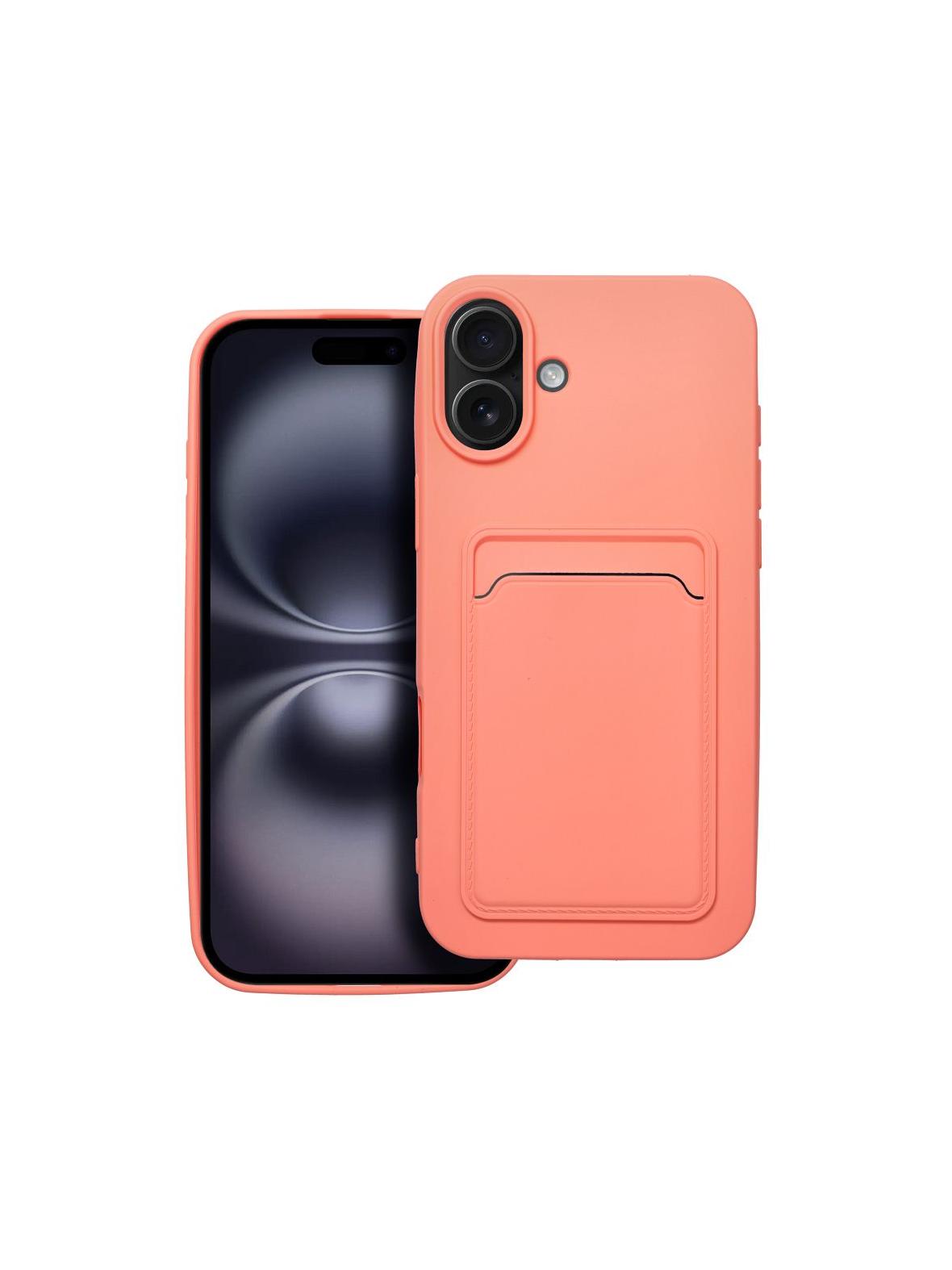 Futerał CARD CASE do IPHONE 16 Plus różowy