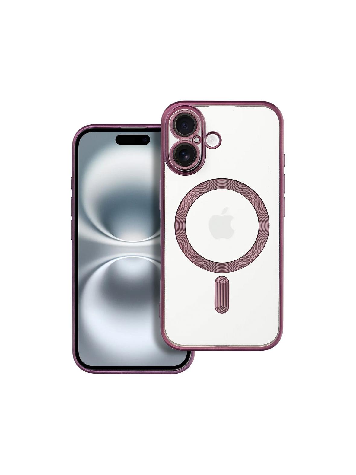 Futerał ELECTRO MAG COVER kompatybilny z MagSafe do IPHONE 16 fioletowy