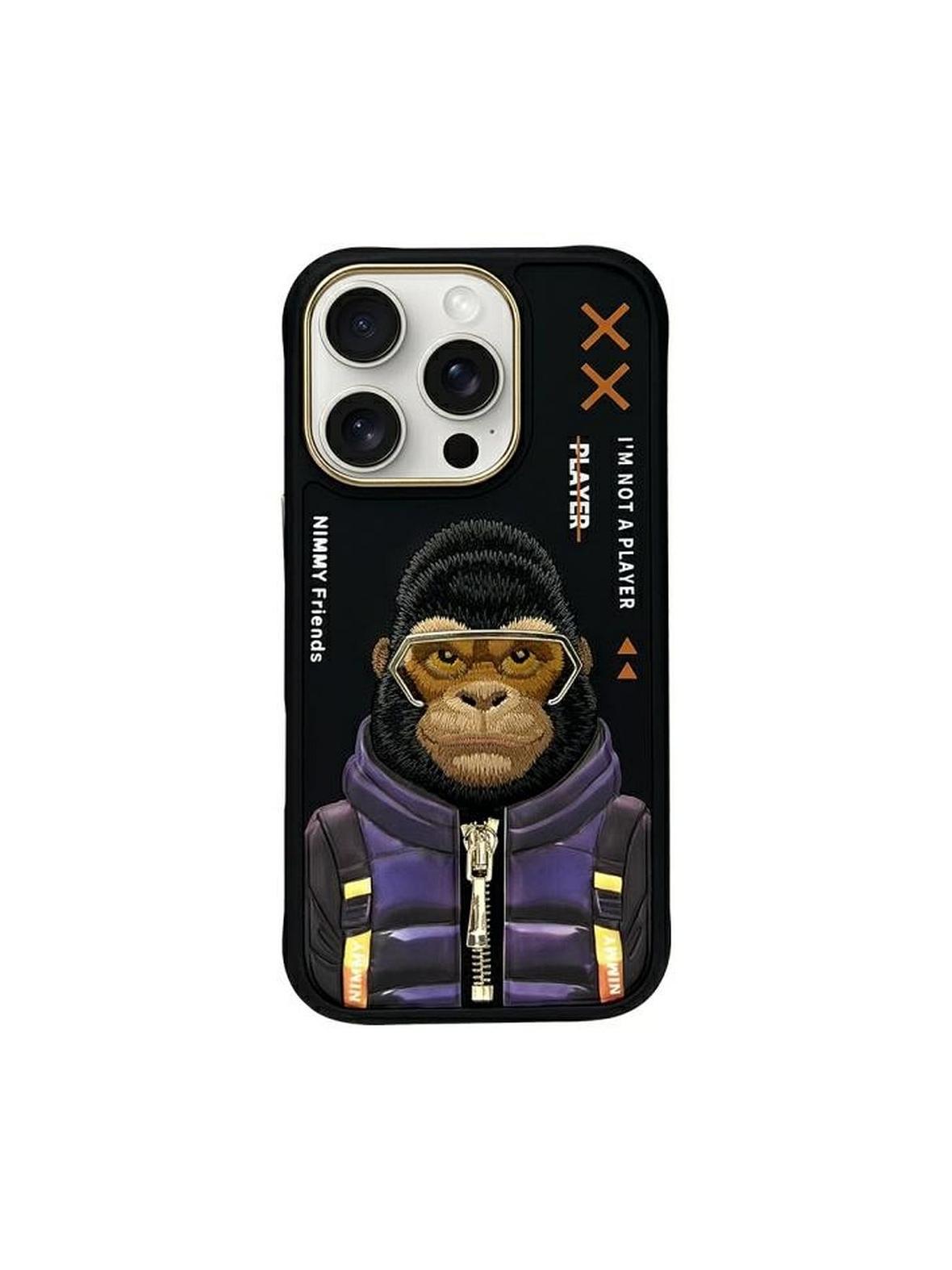 NIMMY futerał COOL&CUTE 2.0 Monkey do IPHONE 16 Pro czarny