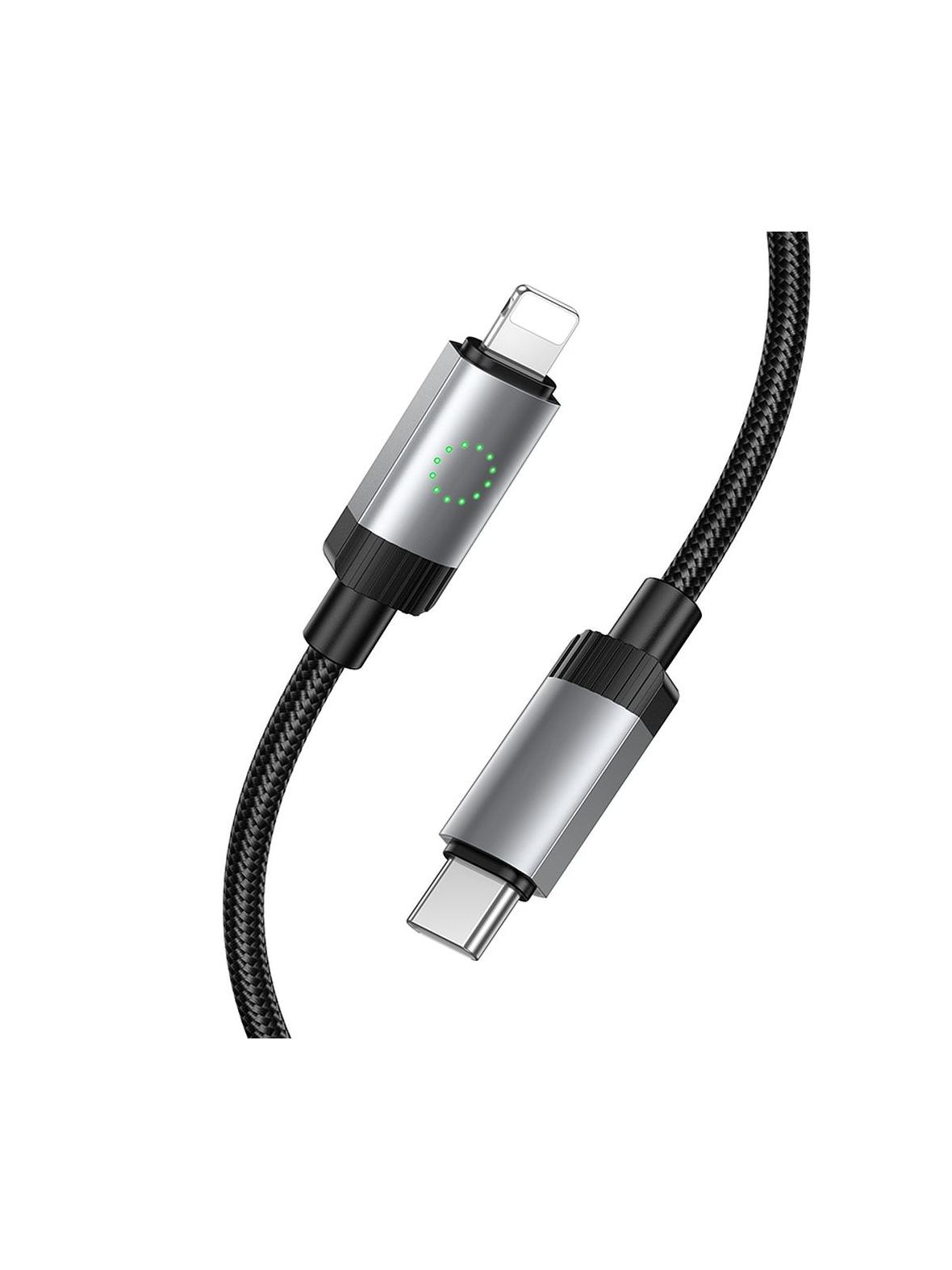 Kabel USB C do Lightning Hoco PD 27W 1 m X117 czarny