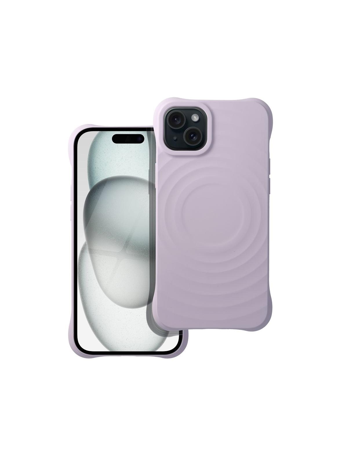 Silicone Zephyr Mag Cover kompatybilny z MagSafe do IPHONE 15 PLUS liliowy