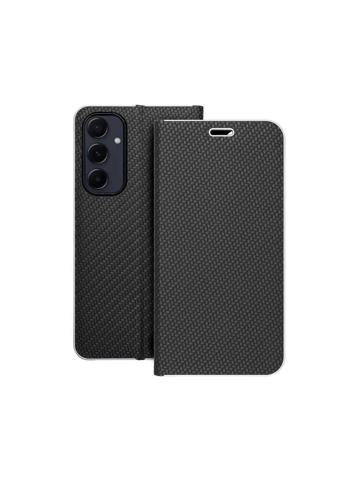 Kabura LUNA Book Carbon do SAMSUNG A55 5G czarny