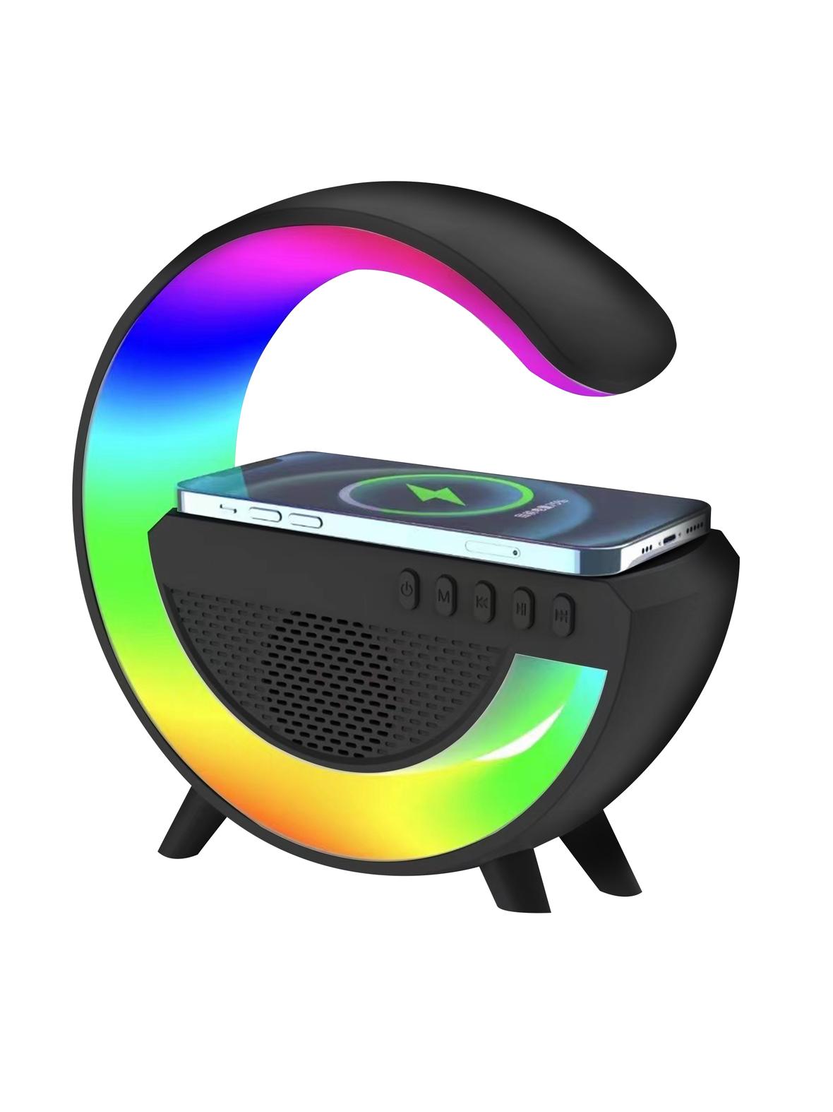 Głośnik bezprzewodowy LED z ładowaniem bezprzewodowym G500 czarny