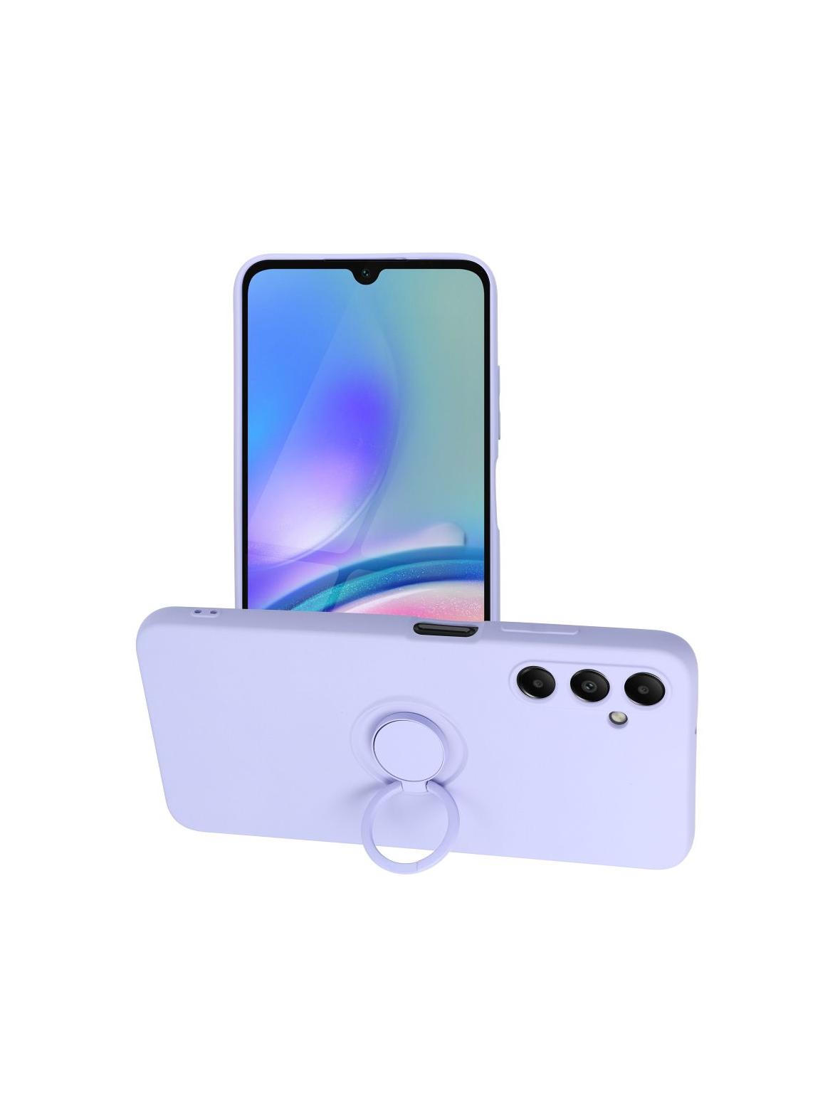 Futerał SILICONE RING do SAMSUNG A05S fioletowy