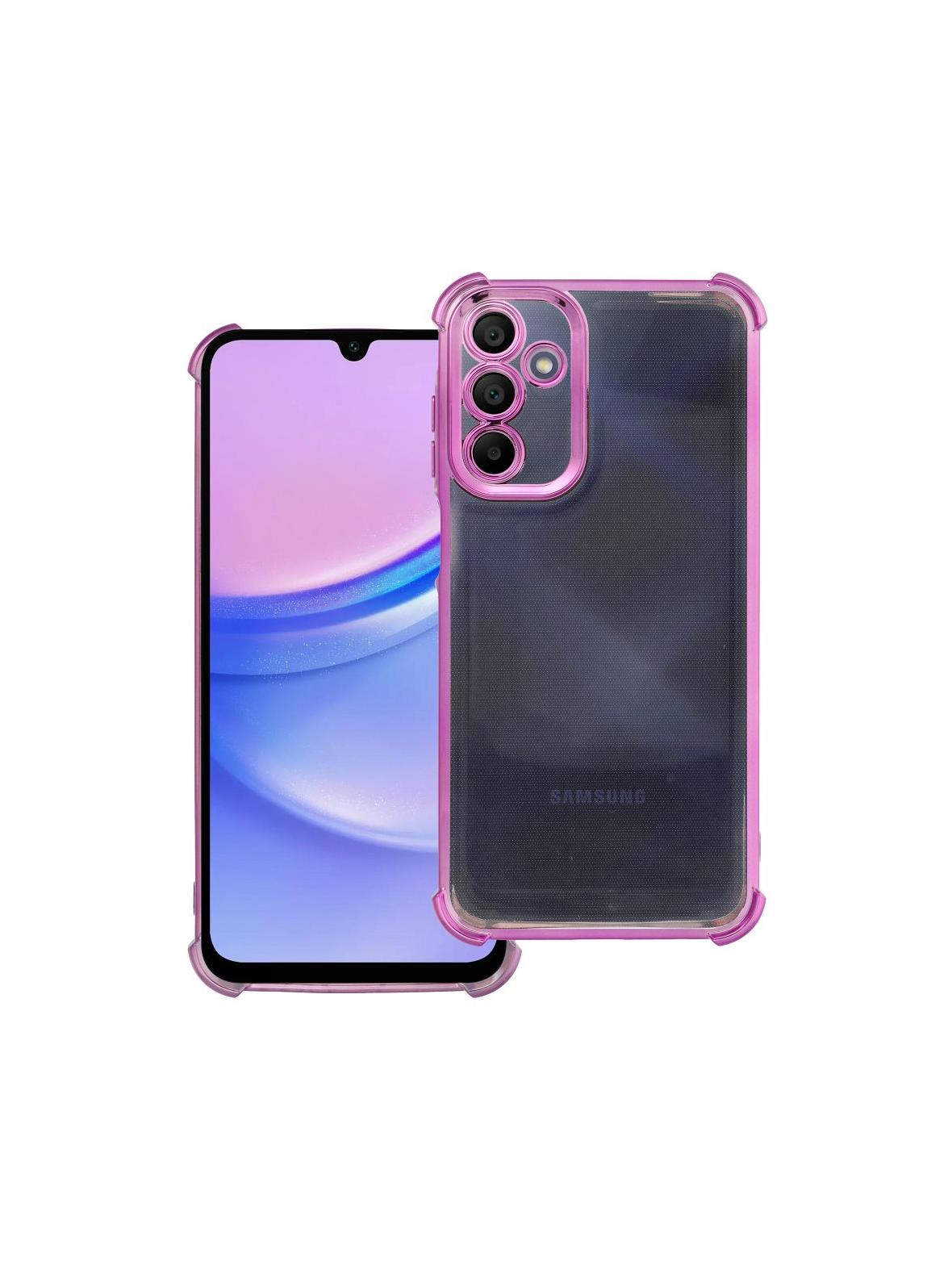 Futerał ANTISHOCK ELECTRO do SAMSUNG A15 purpurowy