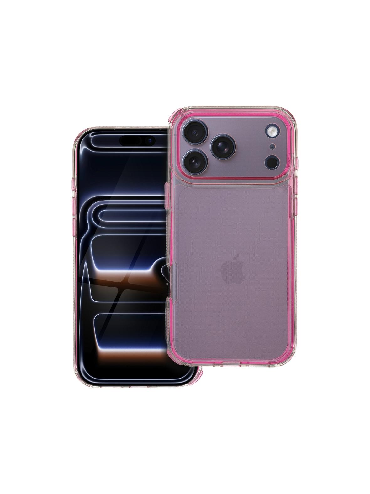 Futerał MATRIX CLEAR do IPHONE 17 Pro Max pudrowy róż