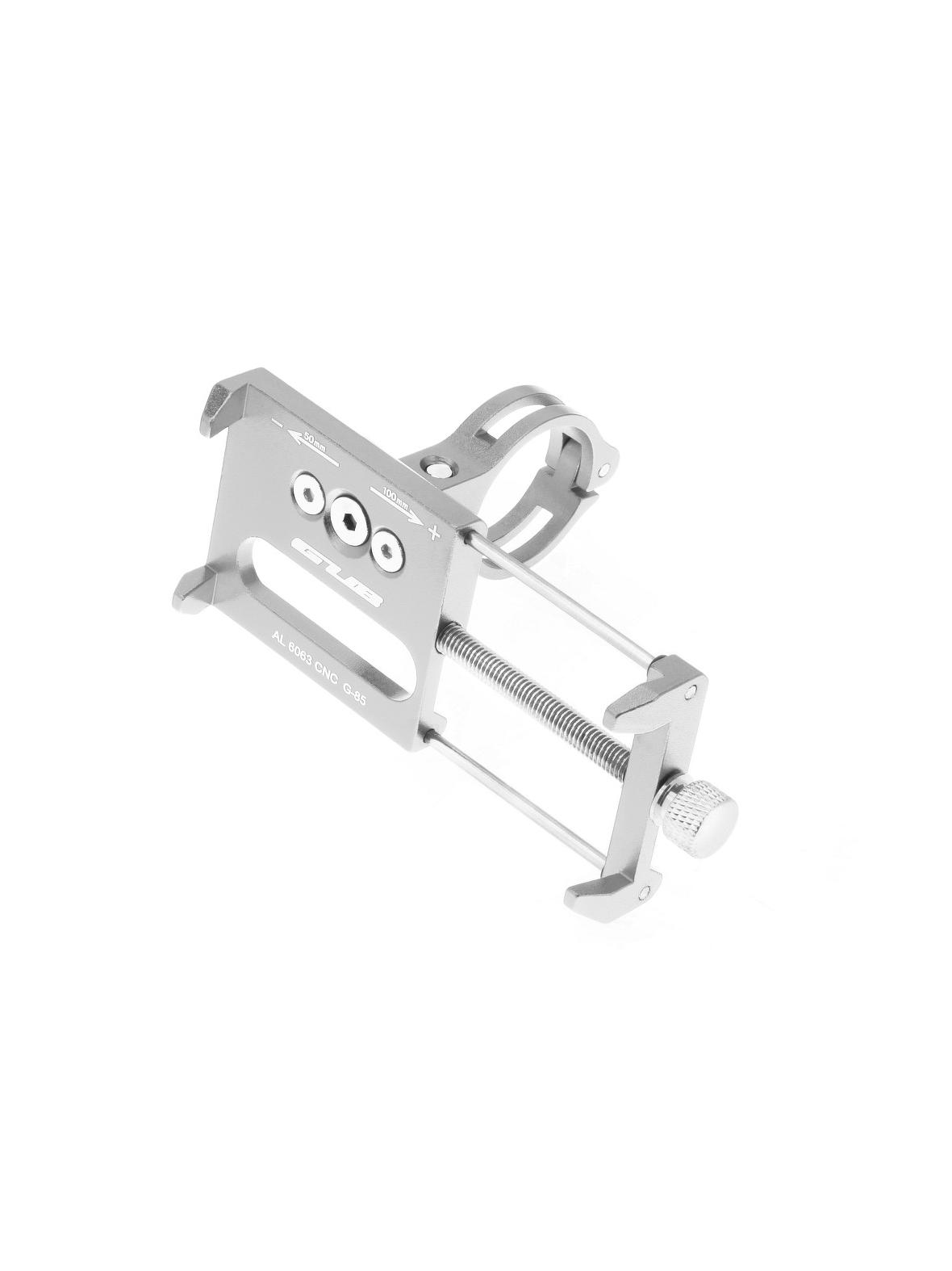GUB uchwyt rowerowy na kierownicę G85 Aluminium srebrny