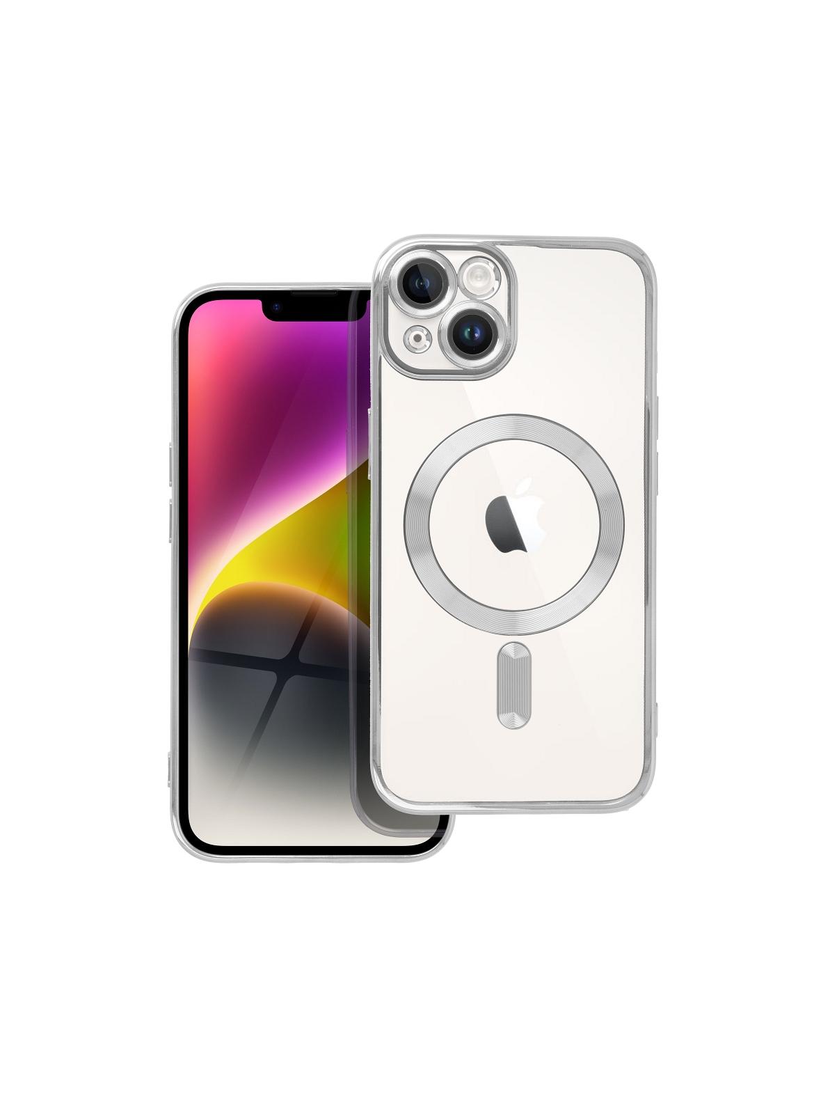 Futerał ELECTRO MAG COVER kompatybilny z MagSafe do IPHONE 14 srebrny
