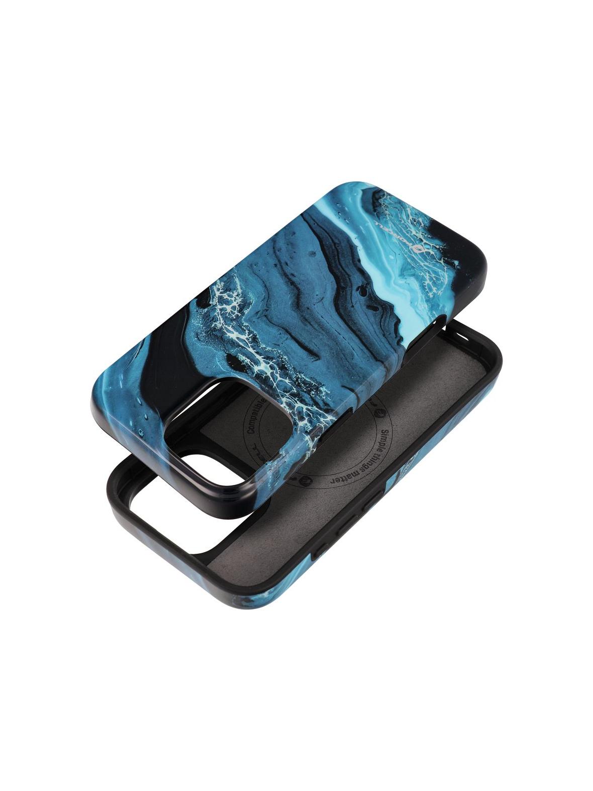 Etui na iPhone 16 PRO MAX Forcell F-Protect Mirage zgodny z MagSafe Military Drop-Test deep sea