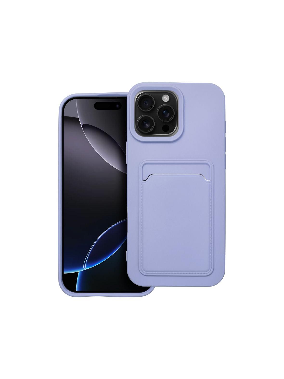 Futerał CARD CASE do IPHONE 16 Pro Max fioletowy