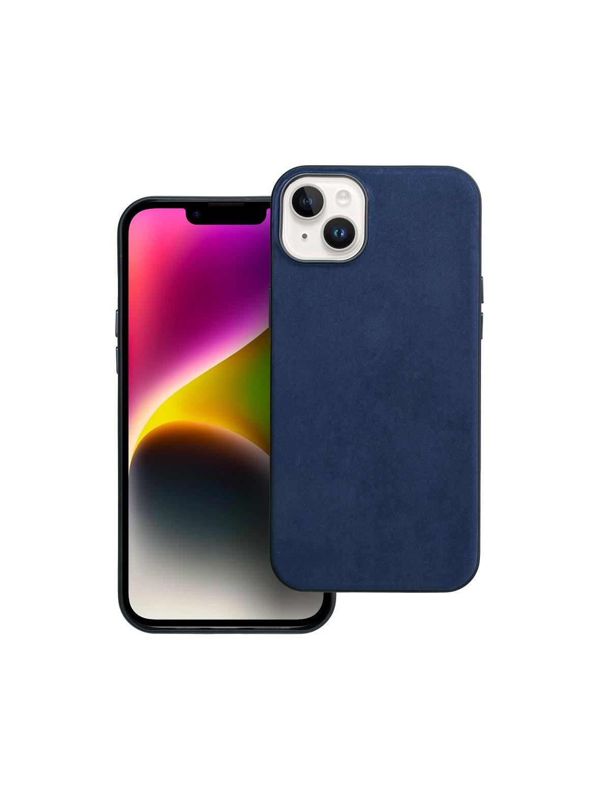 Futerał WOVEN MAG COVER kompatybilny z MagSafe do IPHONE 14 Plus niebieski