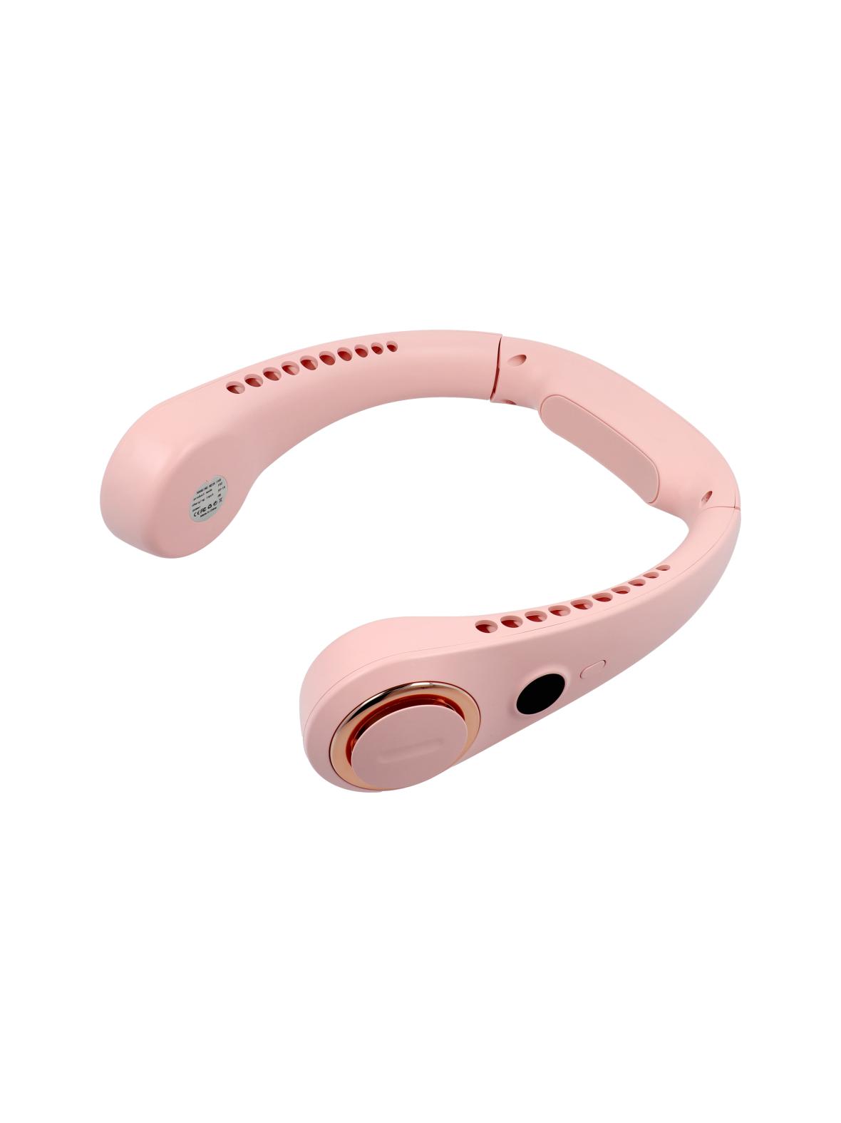 Przenośny wentylator na szyję F50 różowy