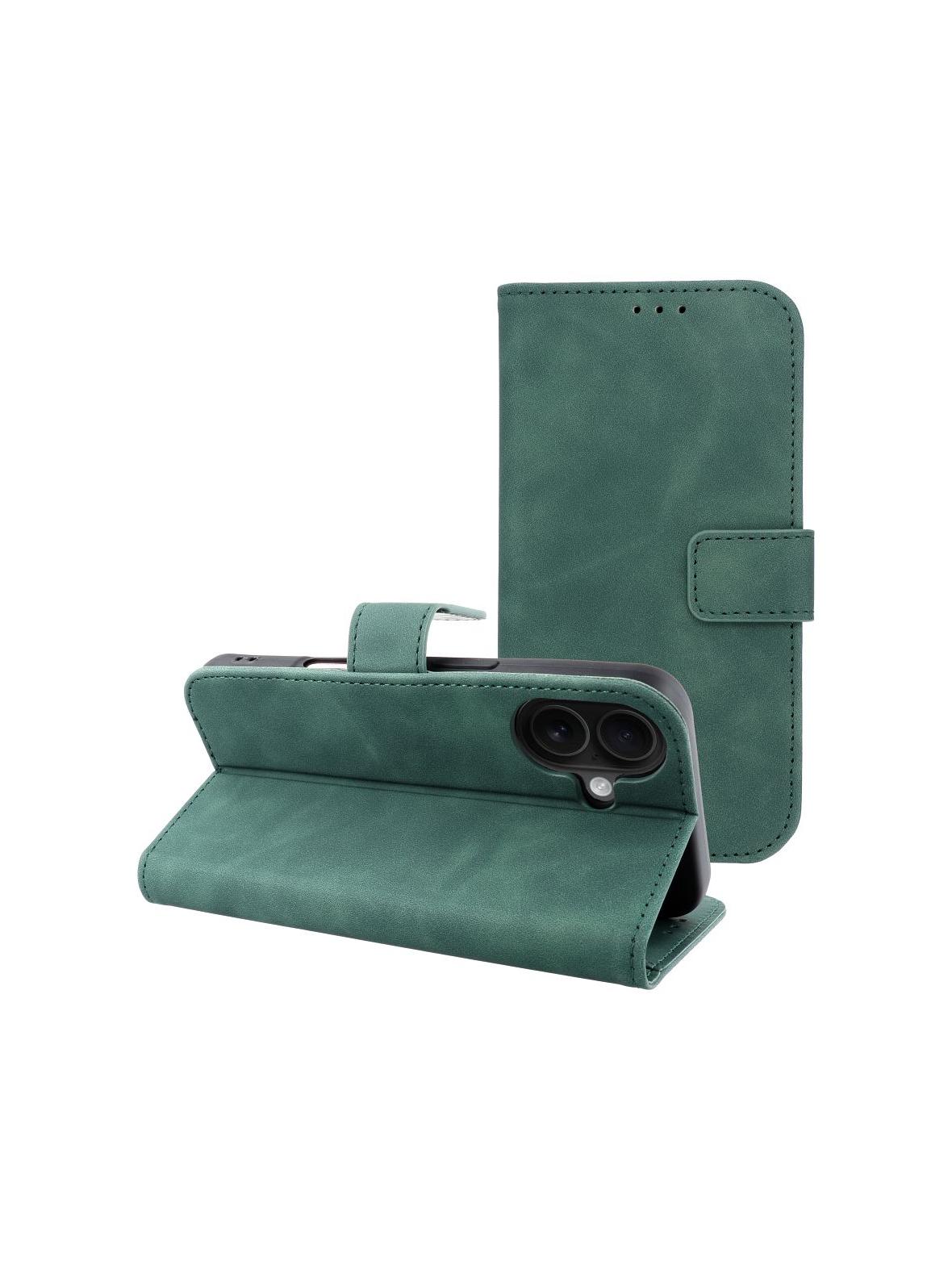 Kabura TENDER Book do IPHONE 16 zielony