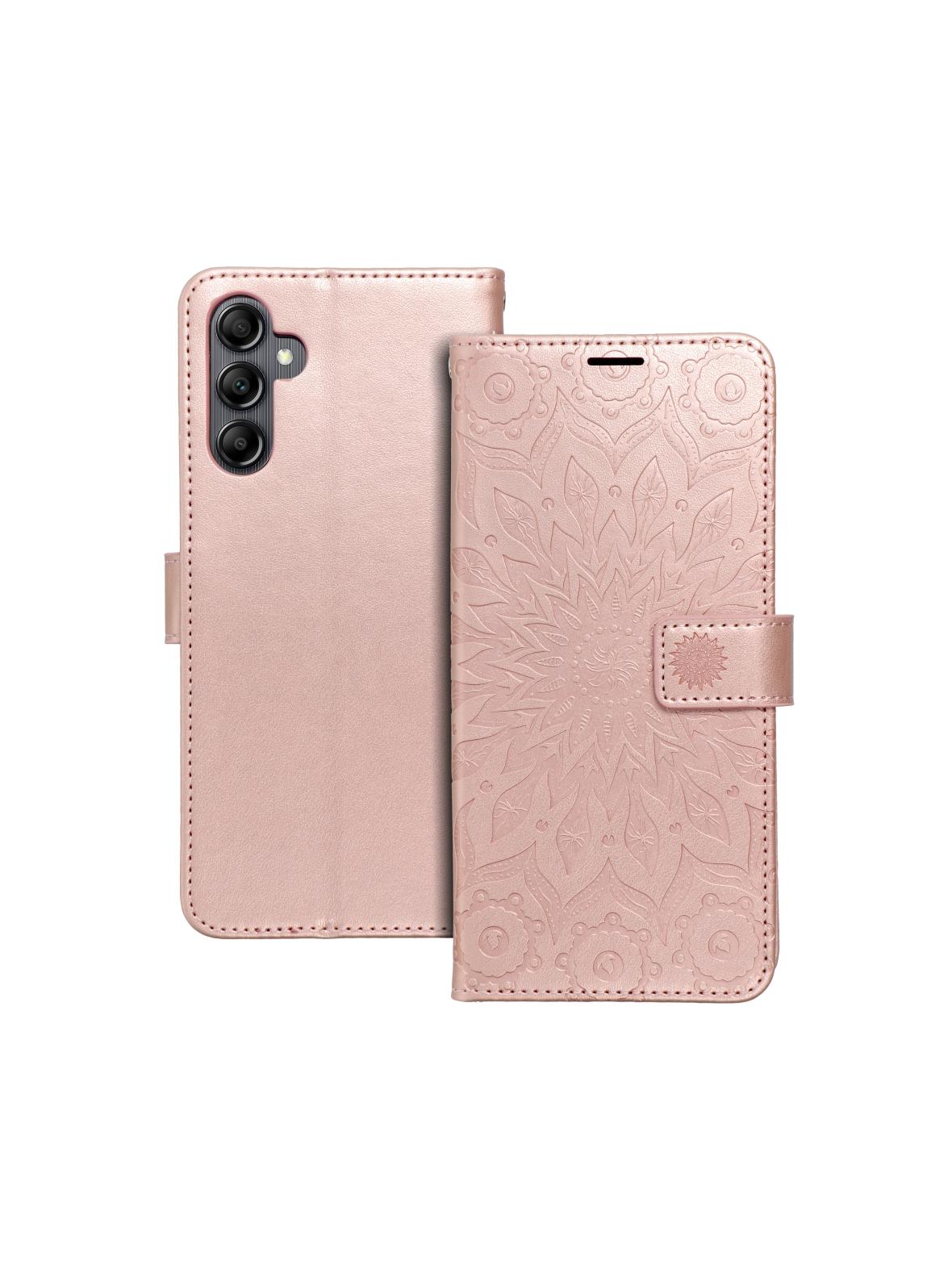 Kabura MEZZO Book do SAMSUNG A14 4G / A14 5G  mandala złoty róż