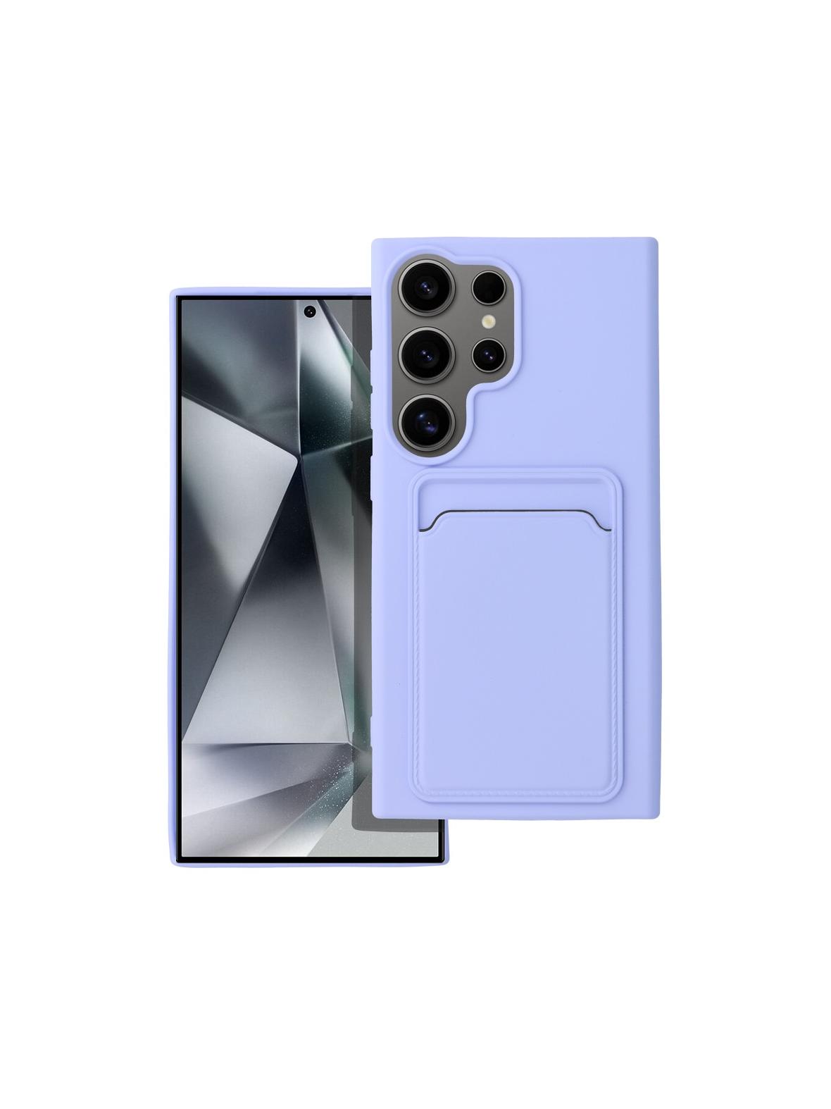 Futerał CARD CASE do SAMSUNG S24 Ultra fioletowy