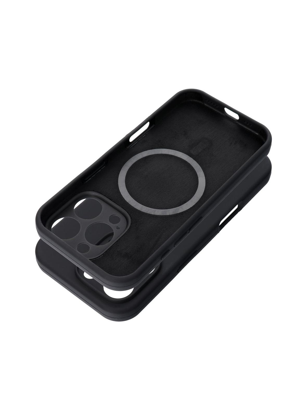 Futerał SILICONE 2mm do IPHONE 16 kompatybilny z MagSafe czarny