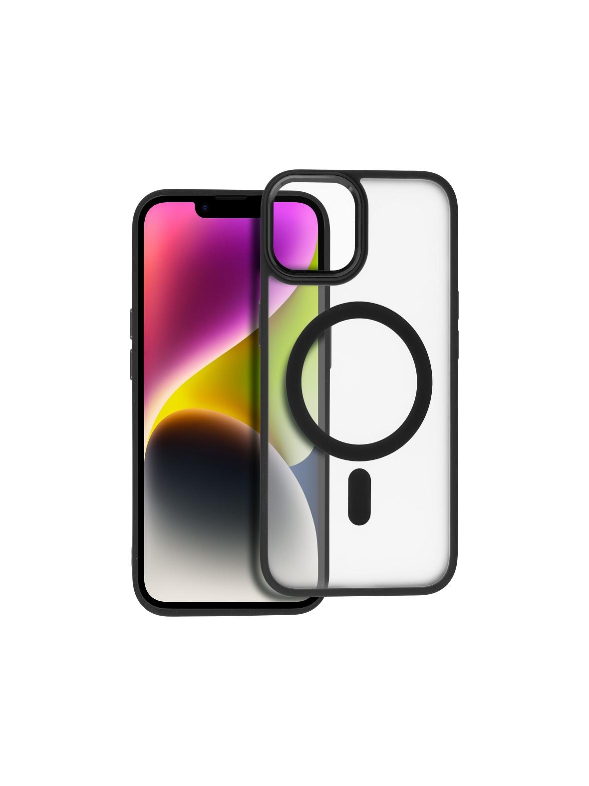 Futerał MATTE MAG COVER kompatybilny z MagSafe do IPHONE 14 czarny