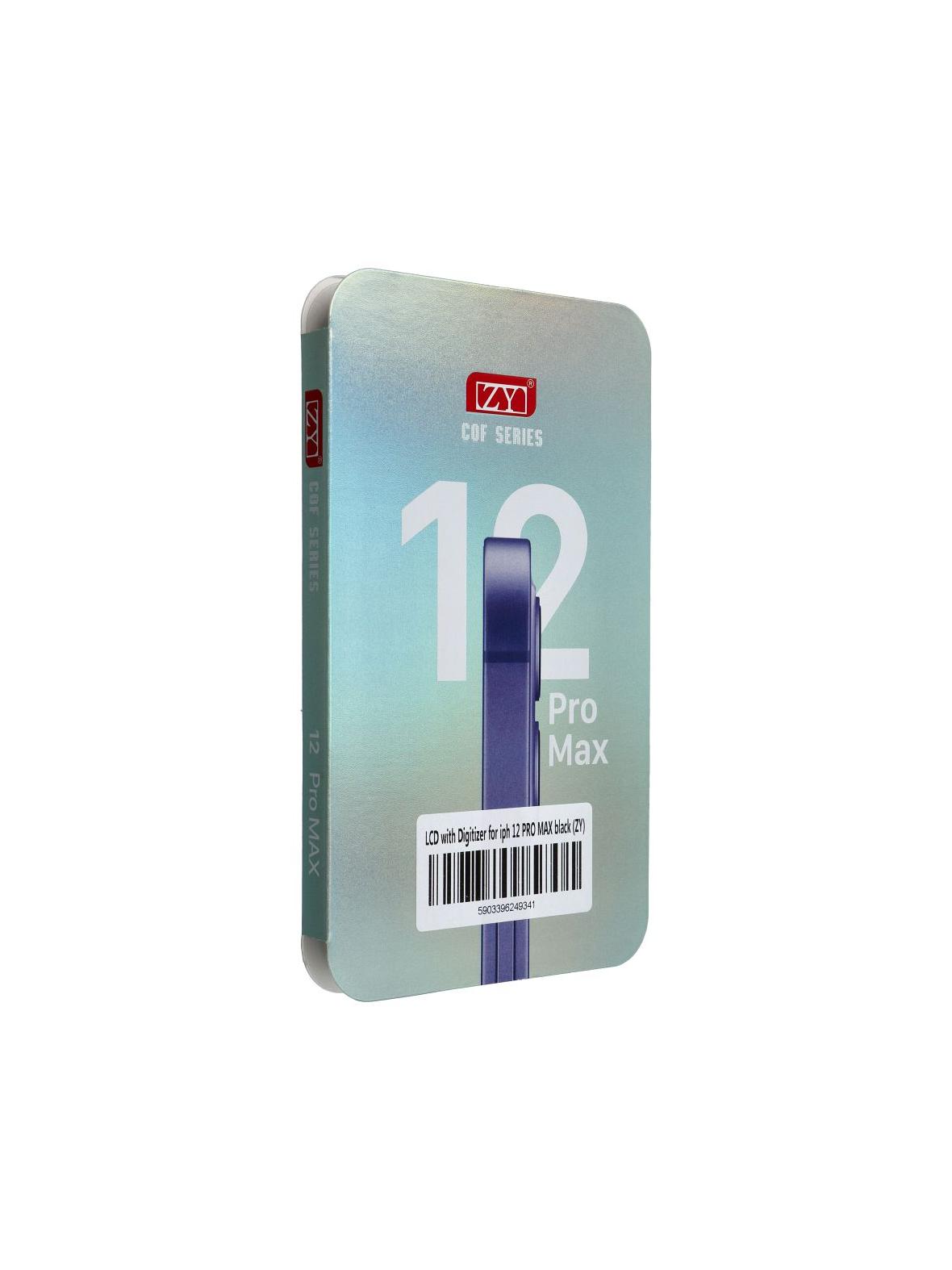 Wyświetlacz do iPhone 12 Pro Max z ekranem dotykowym czarnym (ZY-LTPS) IC Transferable