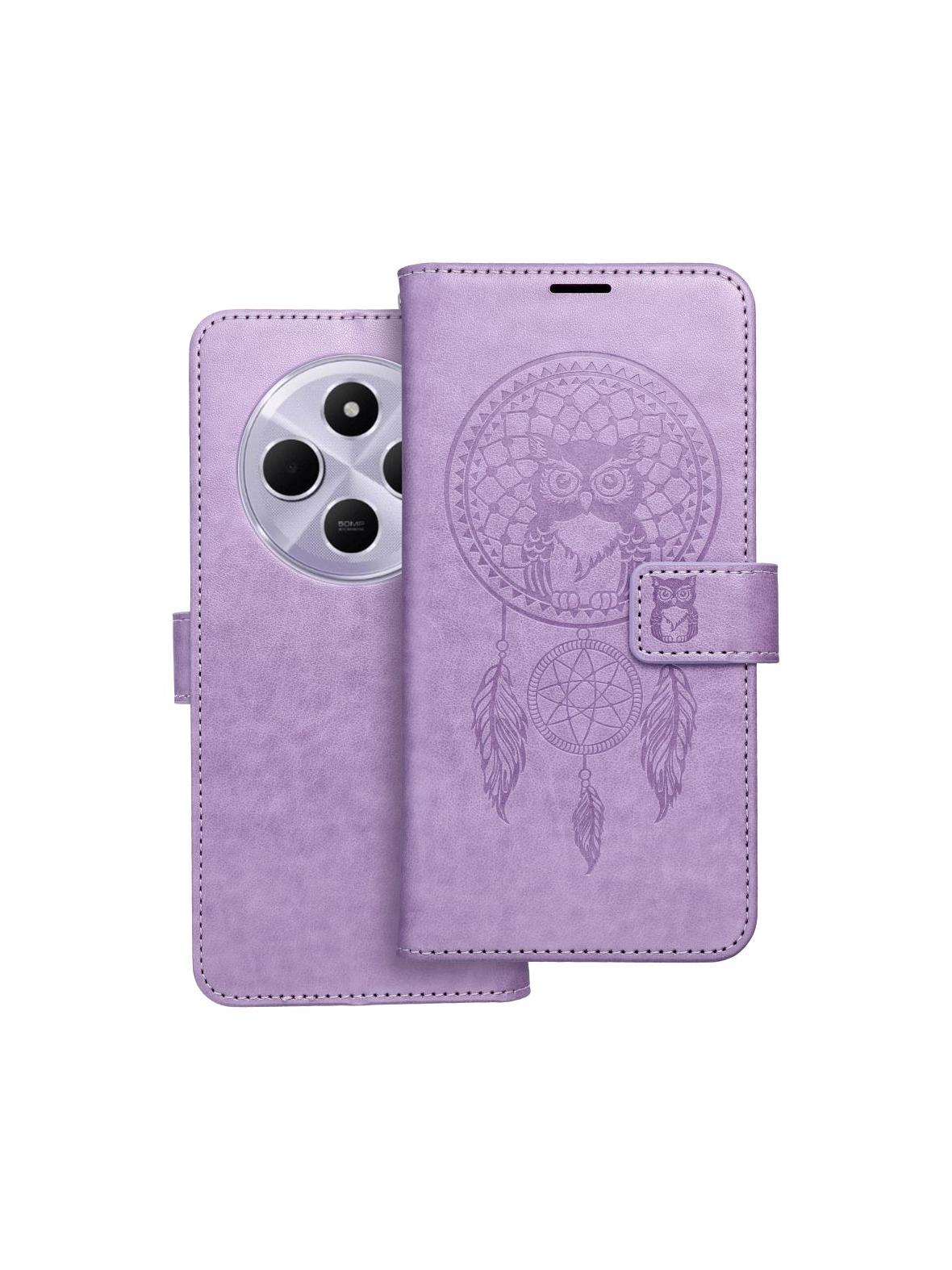 Kabura MEZZO Book do XIAOMI Redmi 14C łapacz snów fioletowy