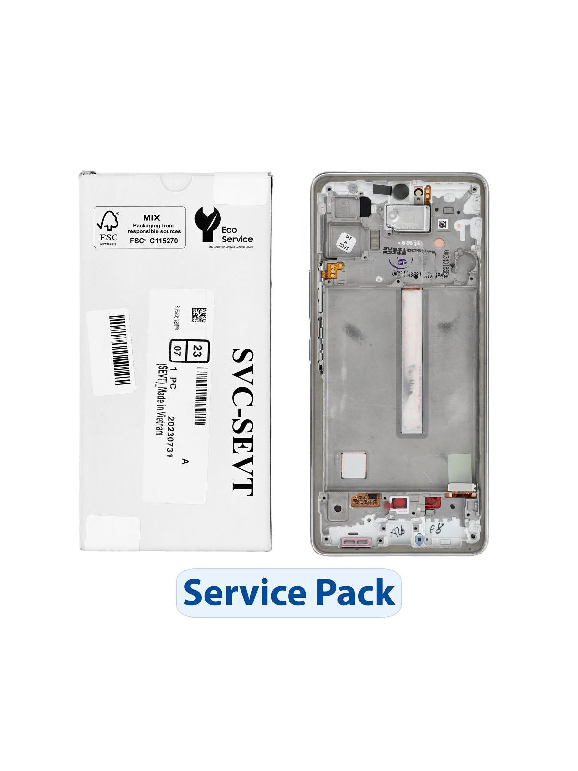 ServicePack Wyświetlacz LCD SAMSUNG  A53 5G A536B GH82-28024B White