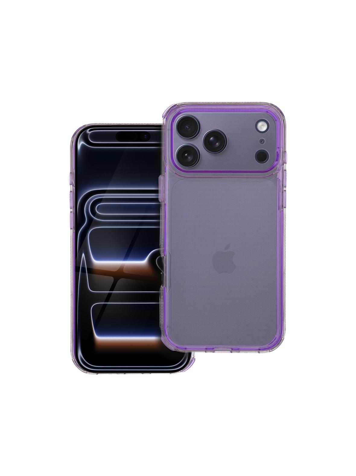 Futerał MATRIX CLEAR do IPHONE 17 Pro Max jasnofioletowy