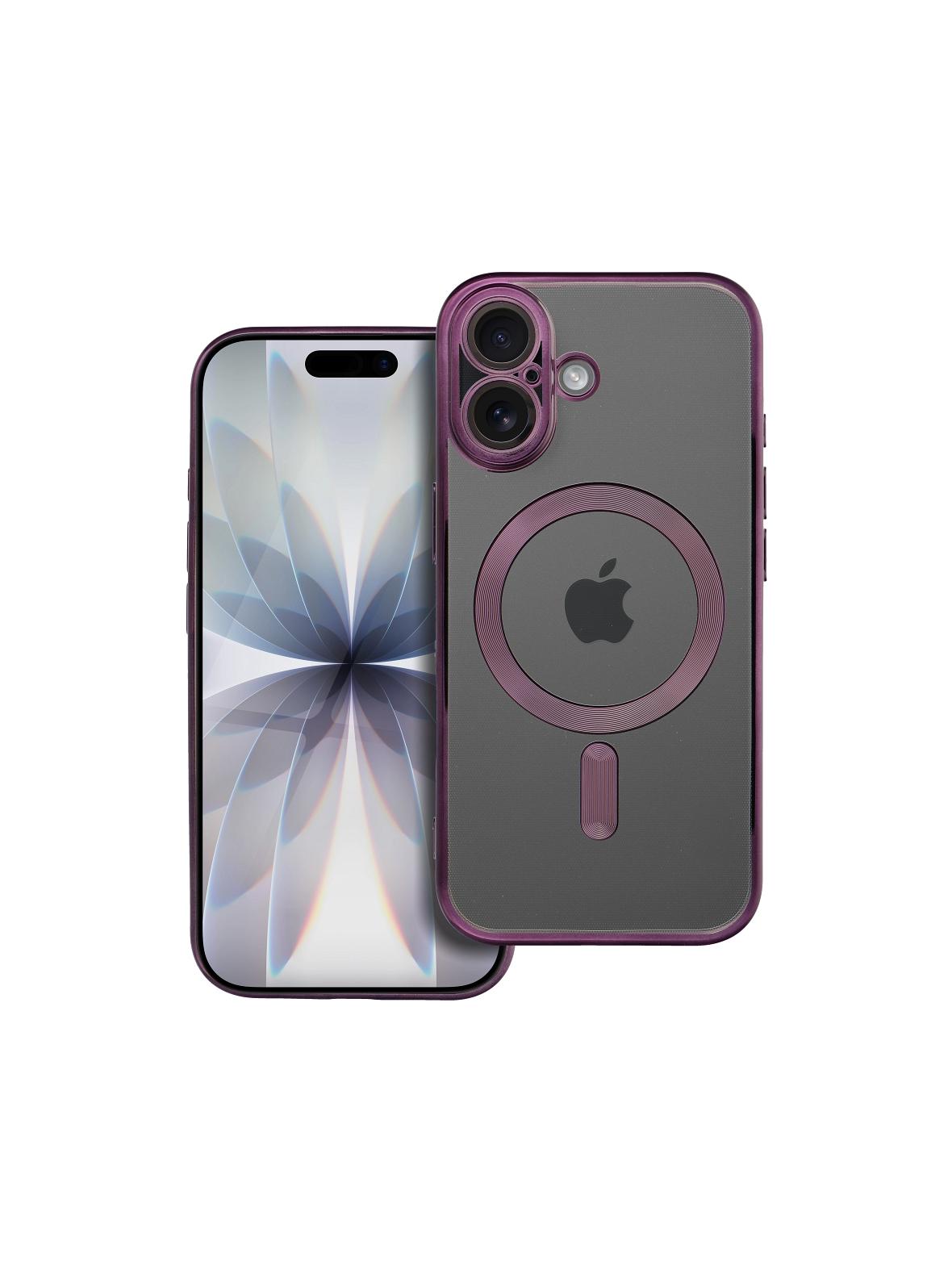 Futerał ELECTRO MAG COVER kompatybilny z MagSafe do IPHONE 17 fioletowy