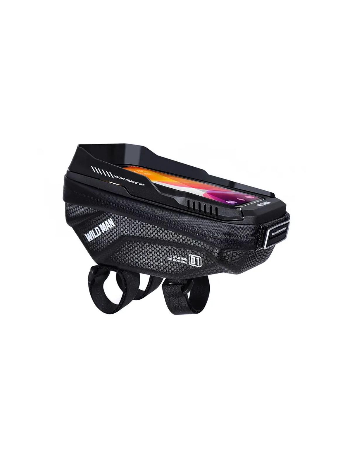 WILDMAN sakwa rowerowa na kierownicę na zamek 1L (4" - 7") XT1 czarna