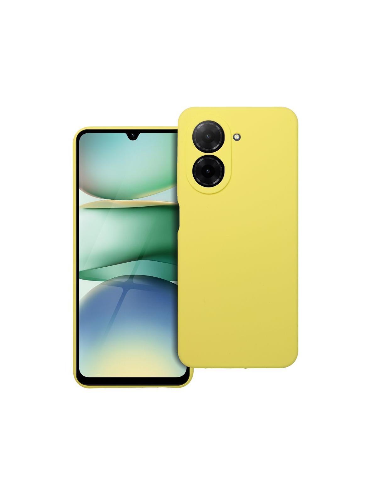 Futerał SILICONE 2mm do XIAOMI REDMI A5 ( 171,7 x 77,8 x 8,26 ) żółty