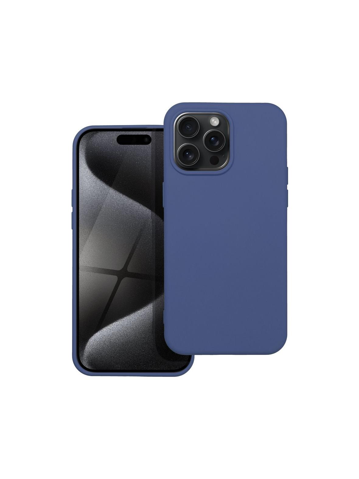 Futerał SILICONE do IPHONE 15 Pro Max niebieski