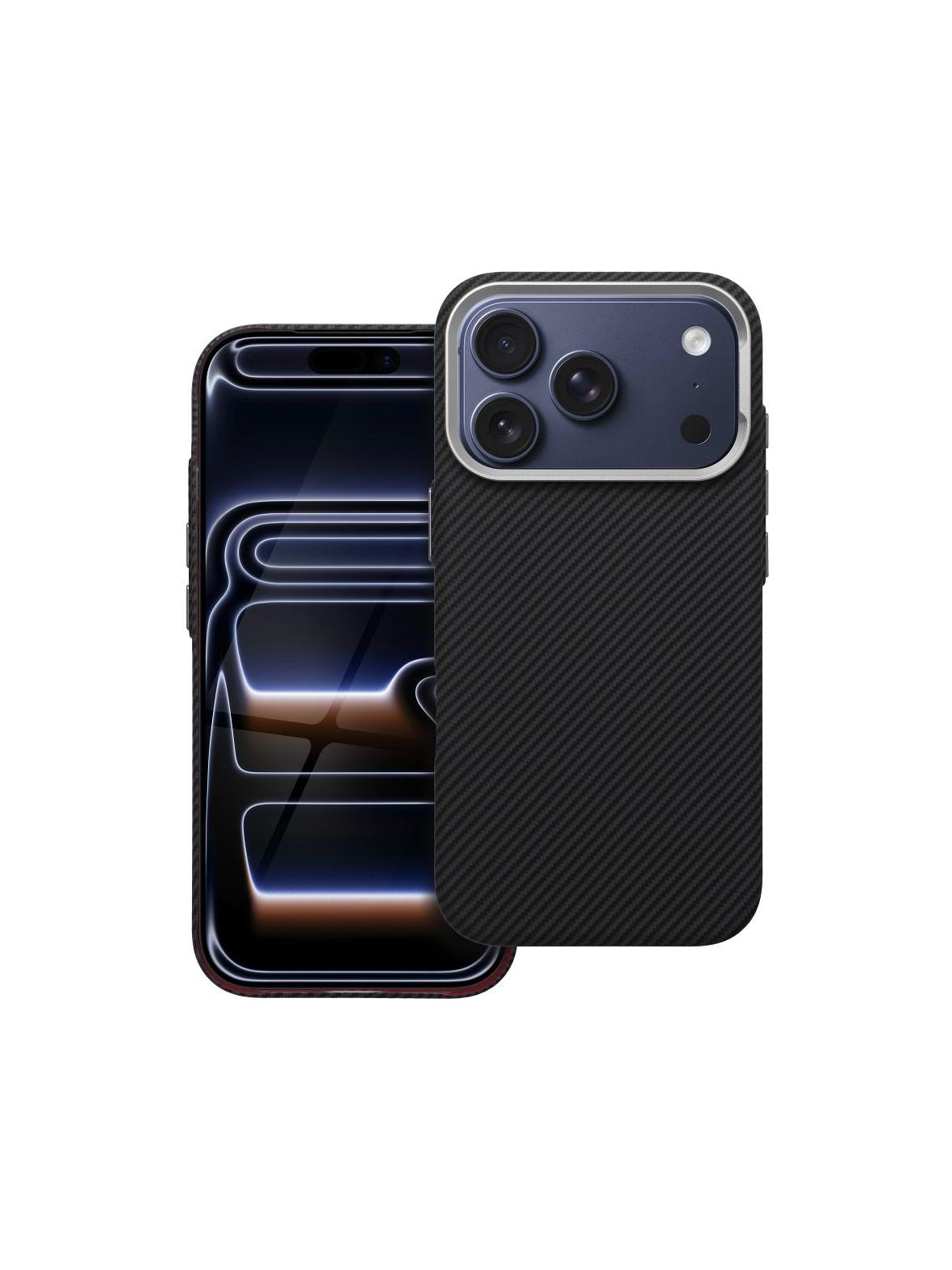 Futerał do iPhone 17 AIR Kevlar zgodny z MagSafe czarny