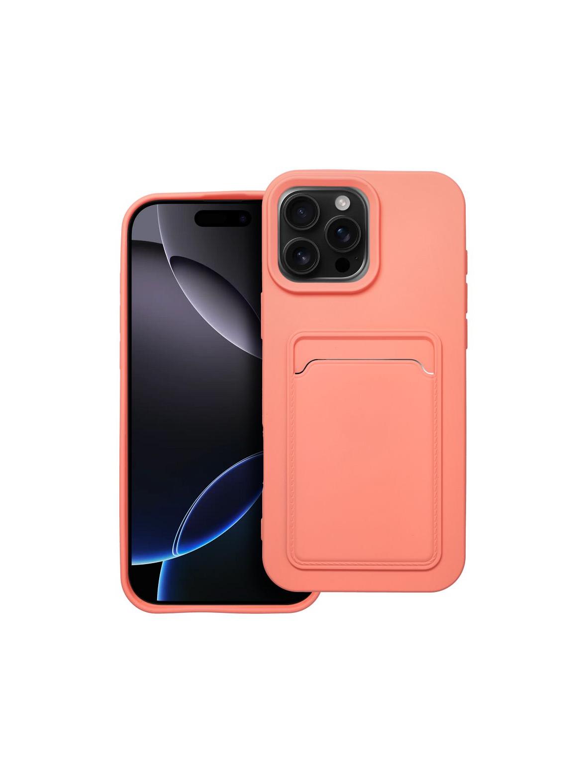 Futerał CARD CASE do IPHONE 16 Pro Max różowy