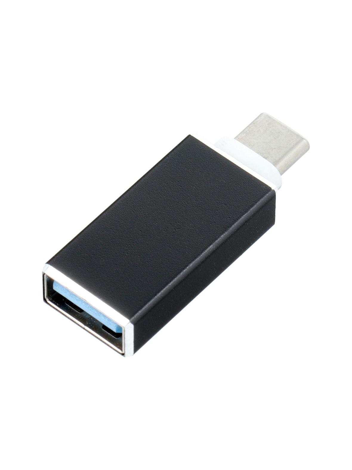 Adapter OTG USB A 3.0 (żeński) do Typ C (męski) czarna