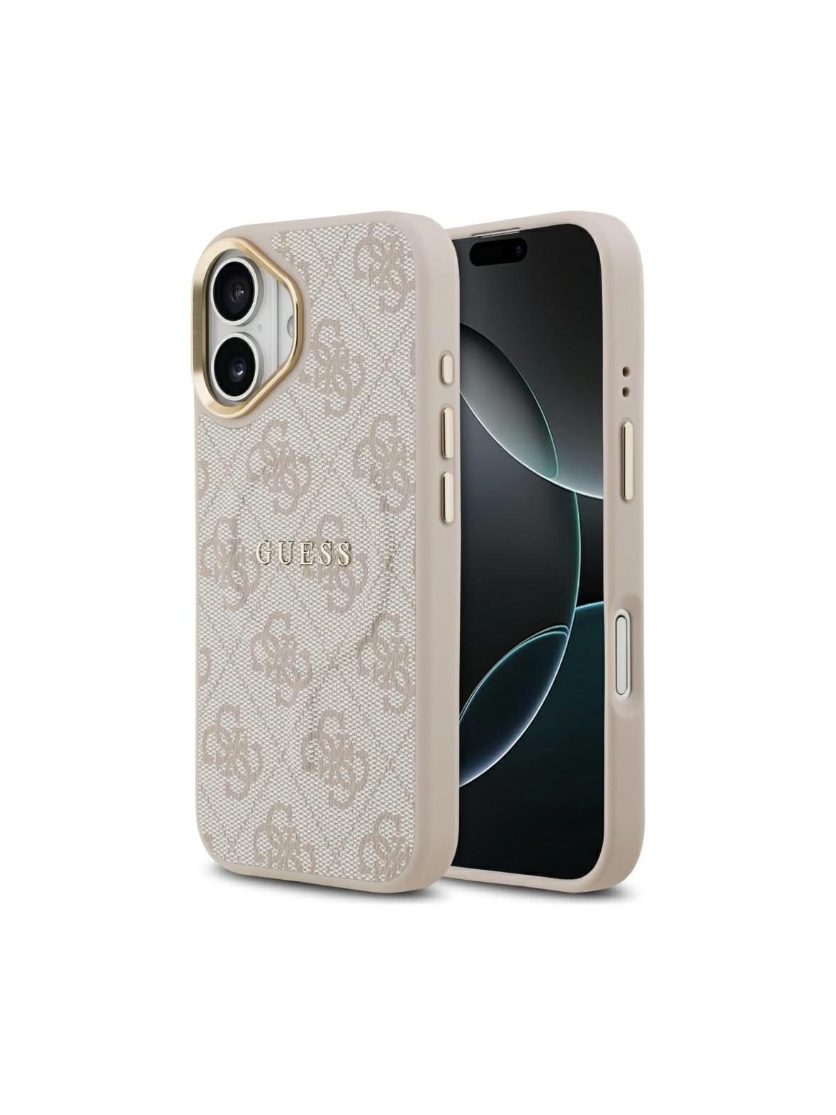 GUESS futerał do IPHONE 17 kompatybilny z MagSafe GUHMP17SP4MSEGCP (PU 4G W/ Classic) różowy
