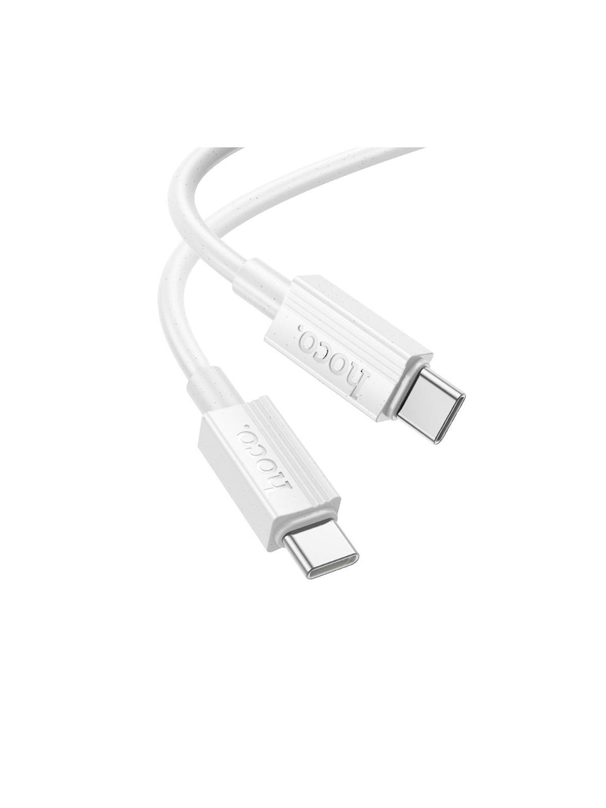 Kabel USB C do USB C Hoco 3A 60W 1 m X107 biały