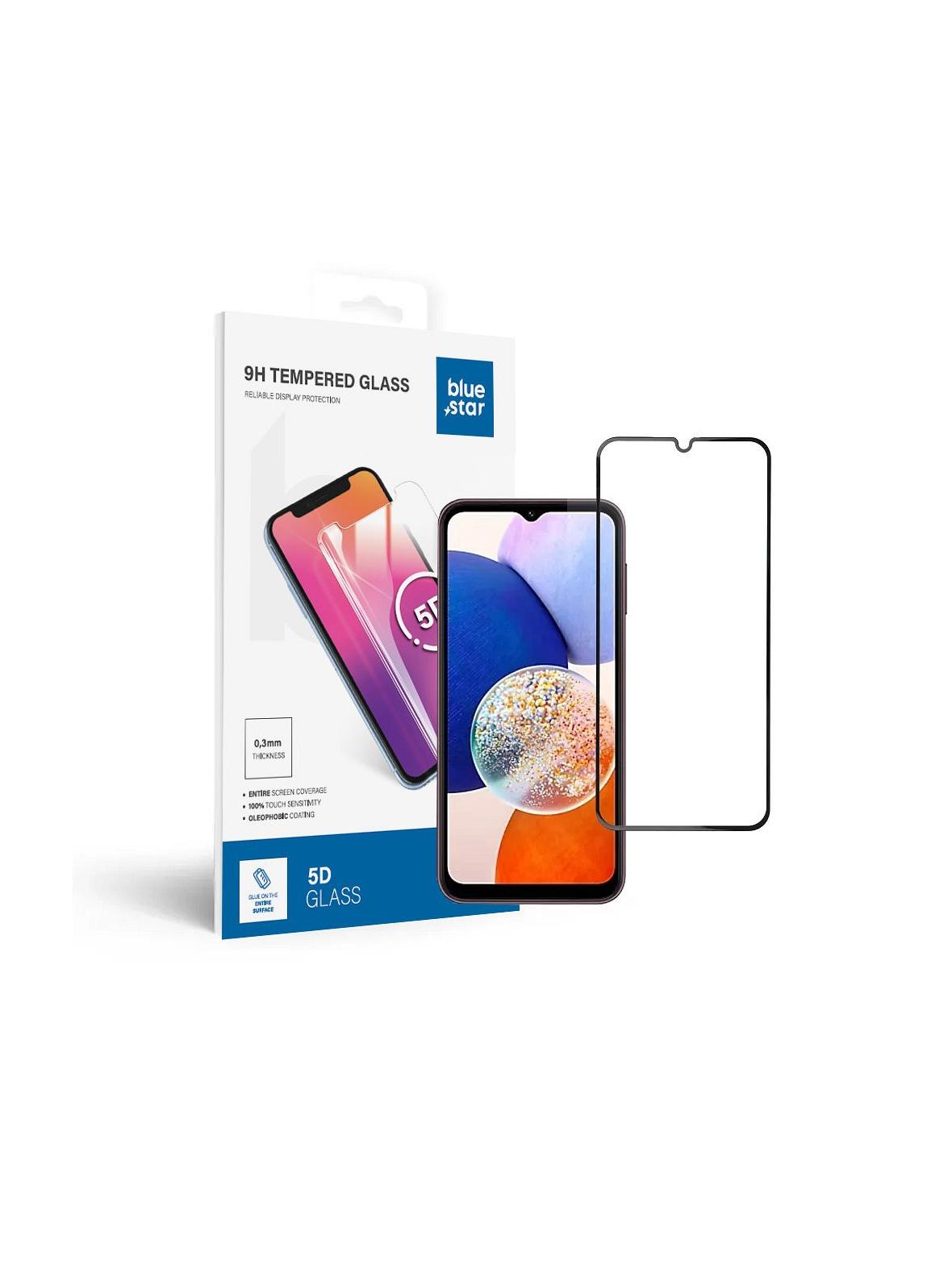 Szkło hartowane do Samsung Galaxy A14 5G (full glue / case friendly) Blue Star 5D czarne