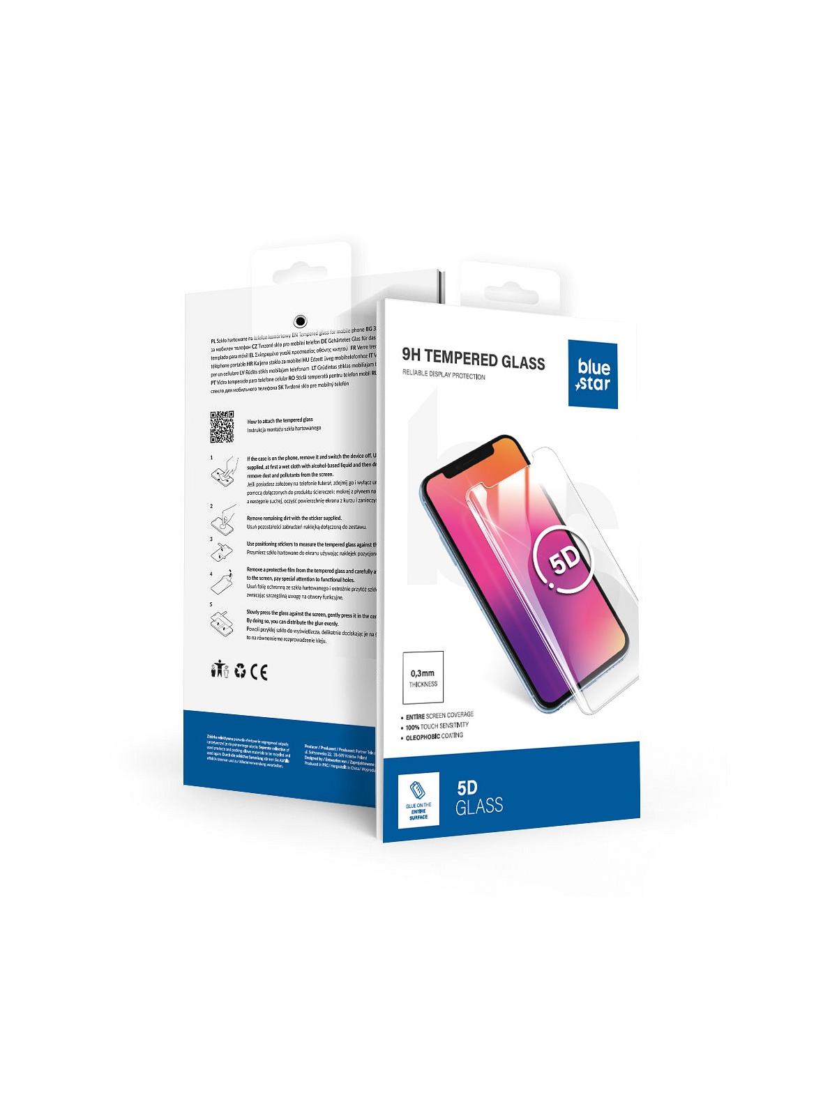 Szkło hartowane do Xiaomi Redmi Note 14 PRO 5G Blue Star 5D czarne