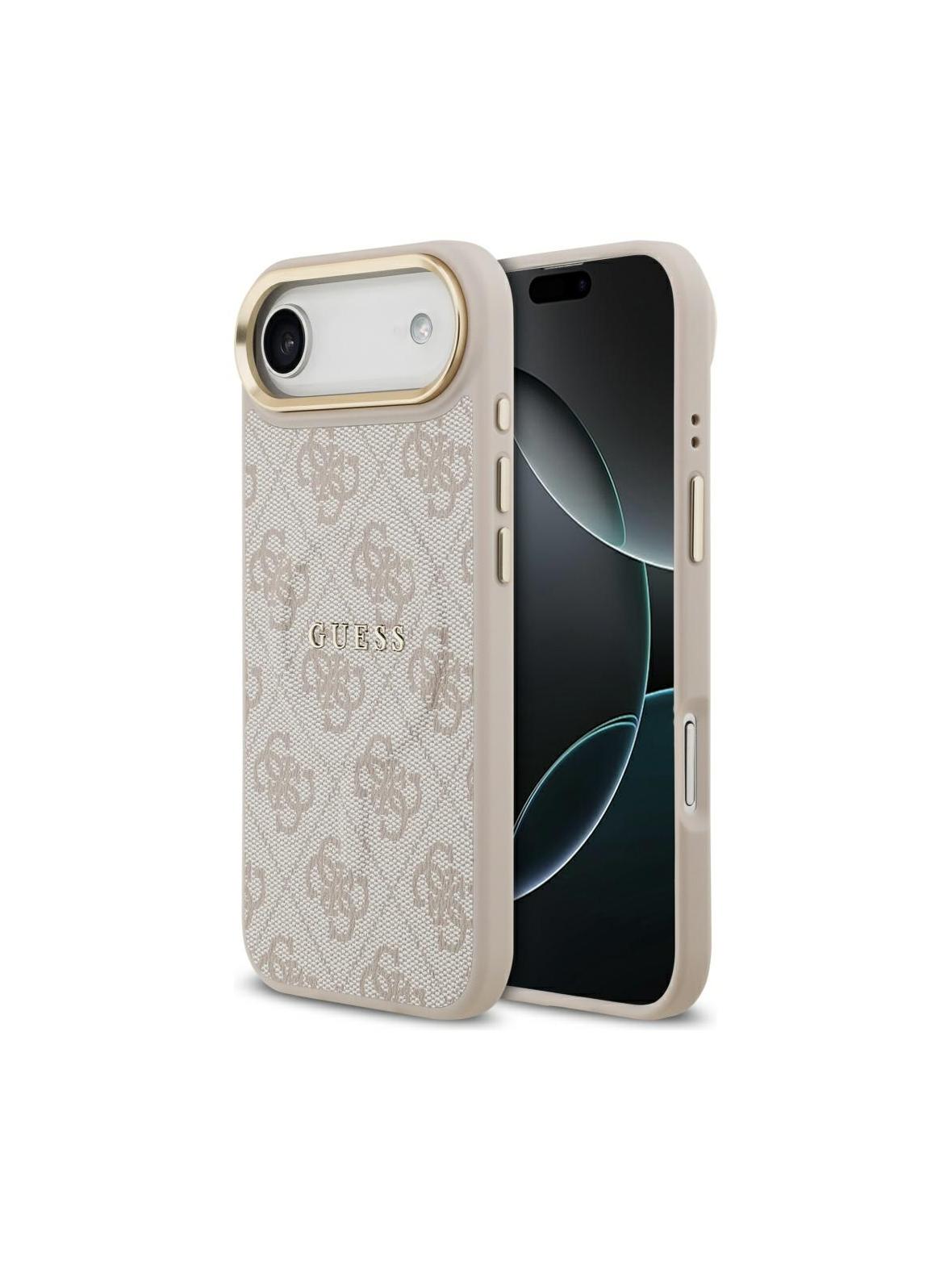 GUESS futerał do IPHONE 17 Air kompatybilny z MagSafe GUHMP17MP4MSEGCP (PU 4G W/ Classic) różowy