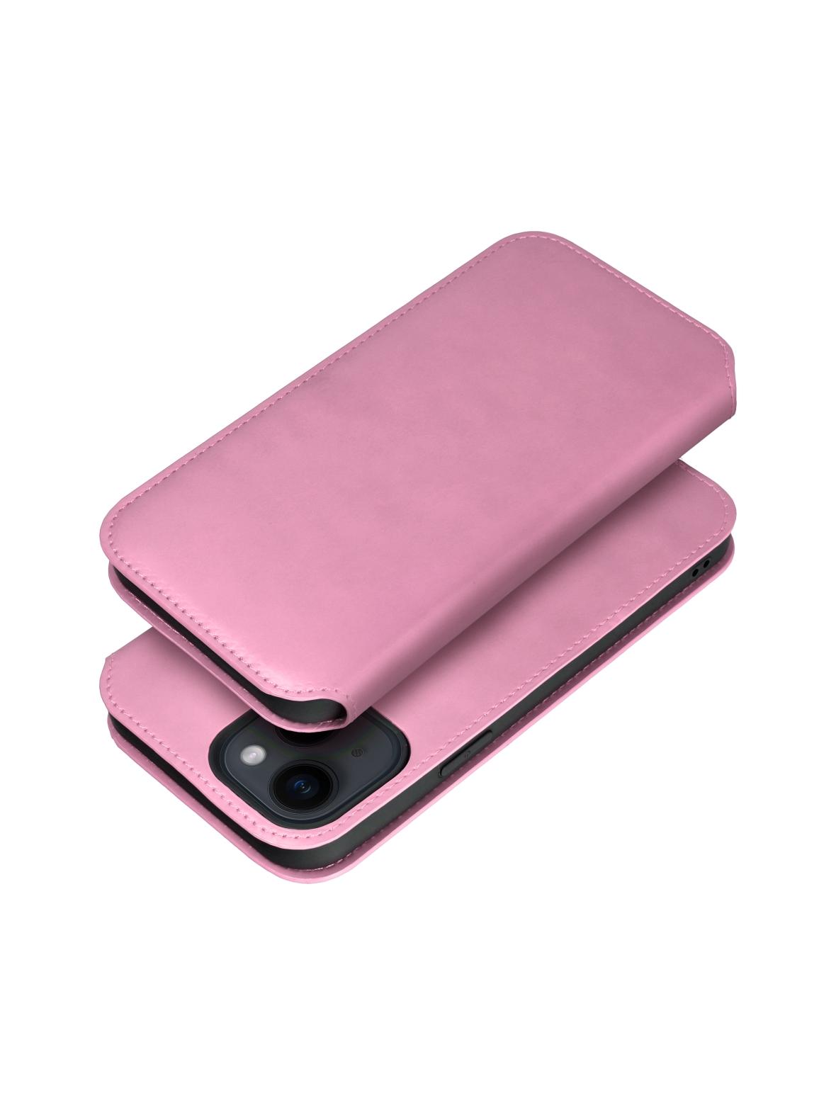 Kabura do IPHONE 17 Dual Pocket Book jasny różowy