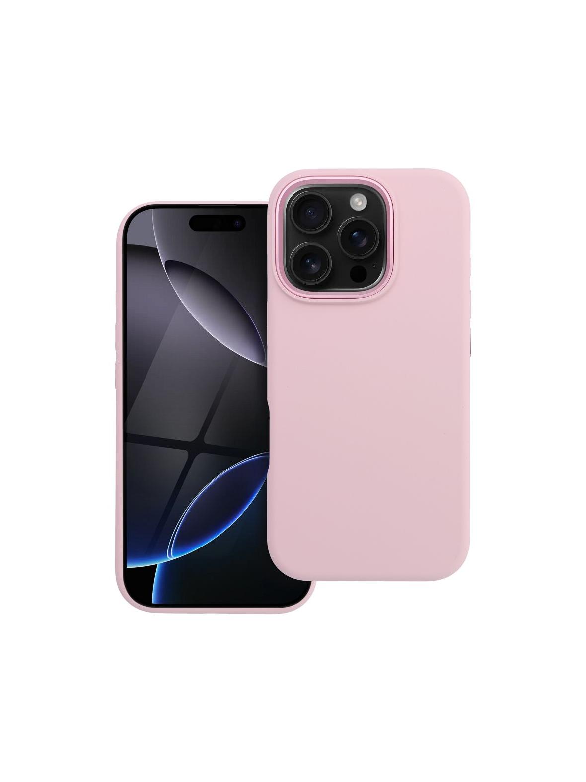 Etui na iPhone 16 PRO Forcell F-Protect Frame Premium zgodny z MagSafe różowy 0INT