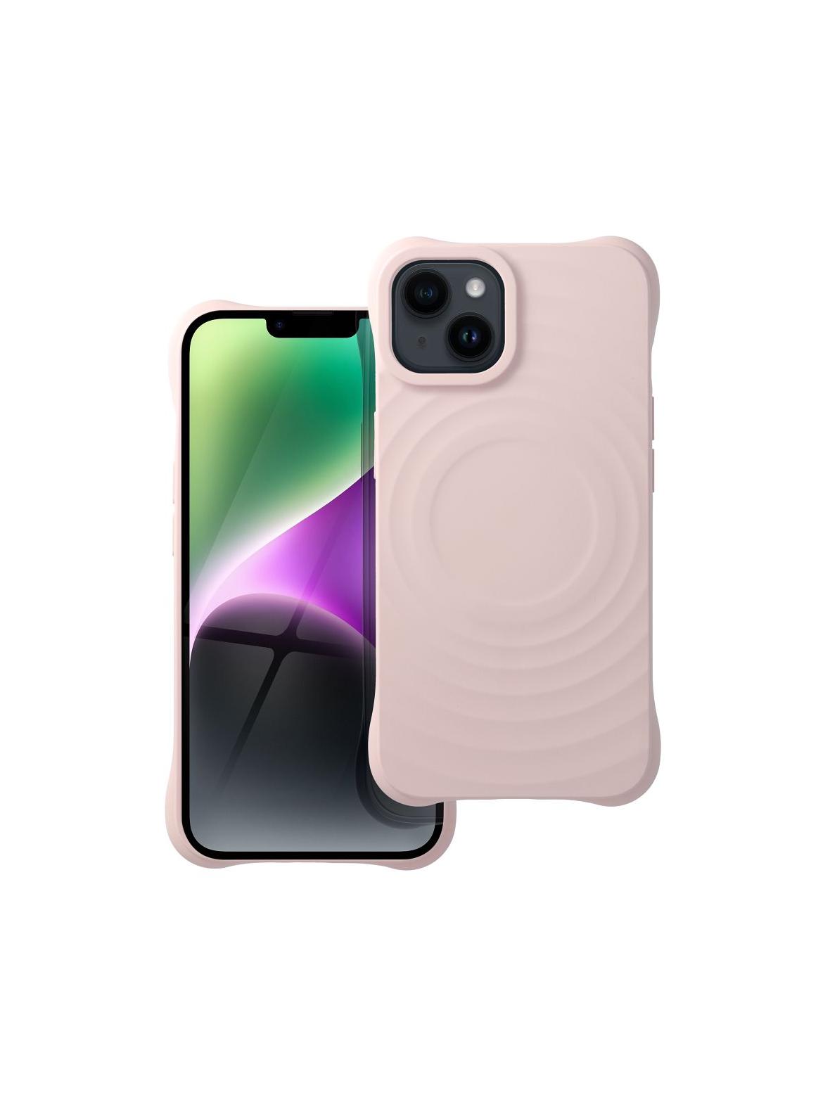 Silicone Zephyr Mag Cover kompatybilny z MagSafe do IPHONE 14 różowy