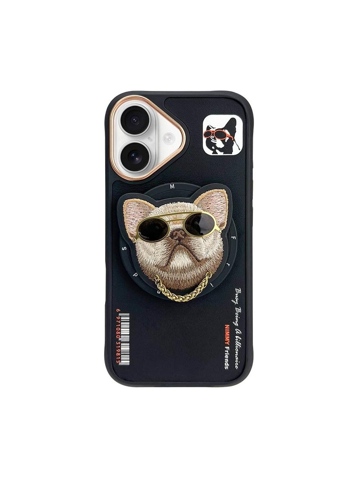 NIMMY futerał GLASSES COOL DOG kompatybilny z MagSafe do IPHONE 16 czarny